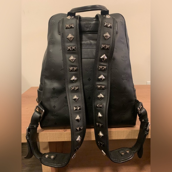 MCM Logogram Studs Backpack - Picture 2 of 8